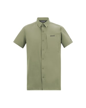 Regatta Heren Insectenwerende Korte Mouwen Reisshirt (Sage Groen)