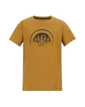 Regatta Kinderen Bosley Camping T-Shirt (Houtbruin)