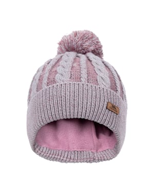 Trespass Dames/Dames Elle Leren Badge muts (Rozentoon)