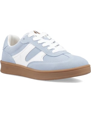 Hush Puppies Maura Suède Dames Blauwe Sneakers