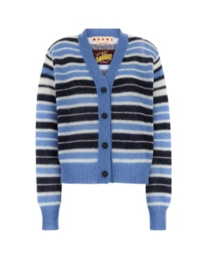 Multikleur Mohair Blend Cardigan