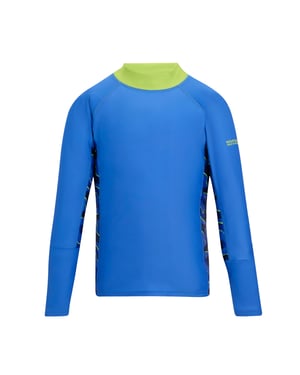 Regatta Meisjes Hoku II Camo Zwemtop (Sonisch Blauw)