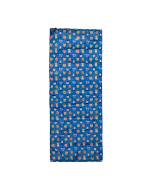 Trespass Slaapzak voor kinderen/kinderen met dierenprint voor 2 seizoenen (Blauw/multikleurig)