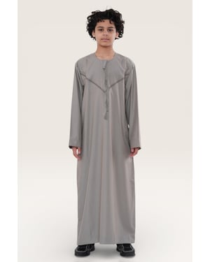 Kinderen jongens Eid Beige Marokkaanse Thobe Robe Djellaba Ramadan Eid Jubba- K-HM10