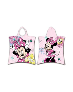 Disney Minnie Mouse Strik Handdoek met capuchon (Roze/Multikleurig)