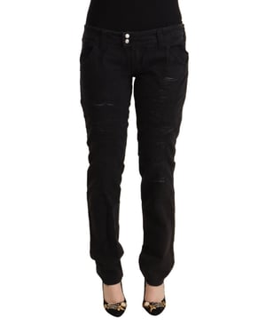 Slim Fit Versleten Jeans