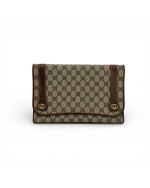 Gucci Vintage stoffen clutch tas