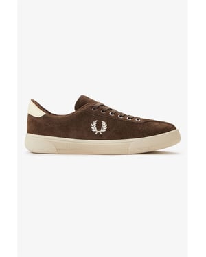 Fred Perry Tennis Schoen Suède Heren Tabak/IJsroom Sneakers