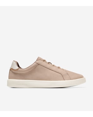 Cole Haan Grand Crosscourt Nubuck Heren Beige Sneakers
