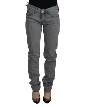 Grijze Rechte Jeans
