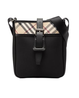 Tweedehands Nova Check Trimmed Canvas Schoudertas