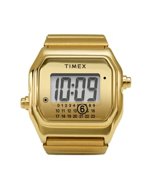 Timex Timex Lab Ring Mm6 Maison Margiela Unisex Horloge Goudkleurig TW2Y50100