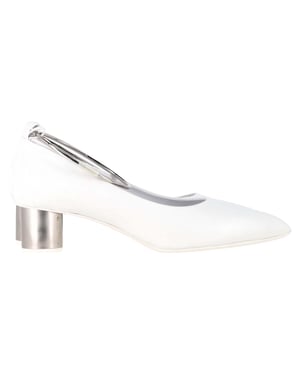 Jil Sander Alima Pumps in Witte Leder