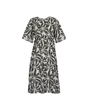 Regatta Dames/Dames Avorno Abstract Bloemen Kaftan (Zwart, Wit)