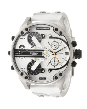 Diesel DZ7401 Mr. Daddy 2.0 57mm Herenhorloge Wit