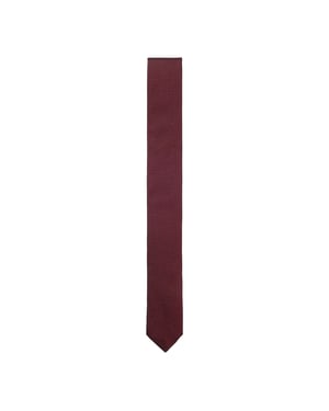 Boss Micro Grid Jacquard Stropdas (Rood)