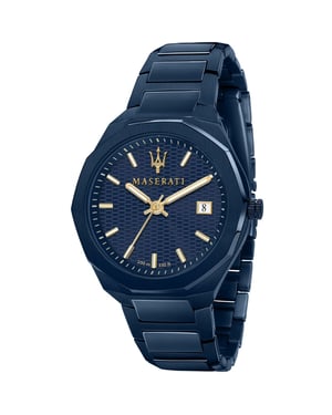 Maserati R8853141001 Blue Edition Heren 42mm Roestvrij Stalen Quartz Horloge