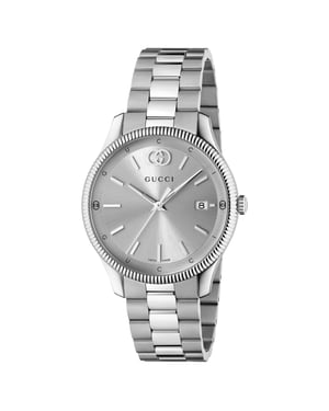 Gucci YA1264232 G-Timeless Zilveren Wijzerplaat Herenhorloge