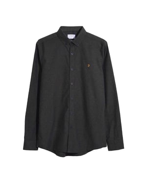 Farah Heren Steen Slim Overhemd (Groen)