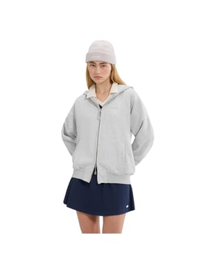 Ellesse Dames Pianella Volledige Ritssluiting Hoodie (Licht Grijs Marl)