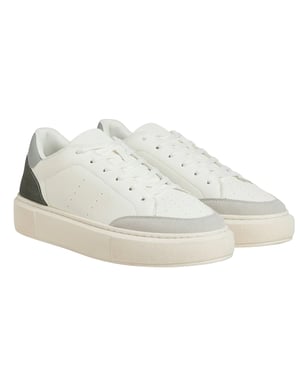 Jack And Jones Heren Aspire Court Sportschoenen (Wit/Damp/Blauw/Kasteelrots)