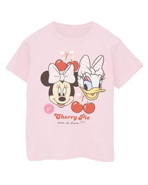 Disney Meisjes Cherry Pie Minnie Mouse & Daisy Katoenen T-Shirt (Baby Roze)