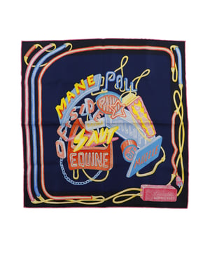 Tweedehands Gavroche Chevaloscope Neon Puntzijde Sjaal 45