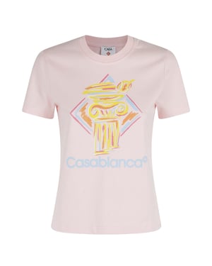 Casablanca Diamond Column Roze T-shirts