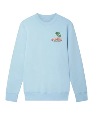 Casablanca Geborduurde Coachella Valley Blauwe Sweatshirts