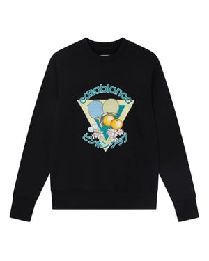 Casablanca Geborduurde Pingpongclub Zwarte Sweatshirts