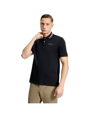 Ben Sherman Heren Rente Poloshirt (Zwart)