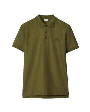 Burberry Eddie Ekd Olijfgroene Poloshirt