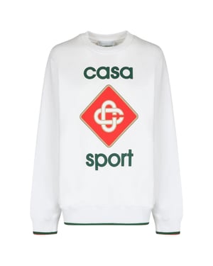 Casablanca Bold Casa Sport Logo Witte Sweatshirt