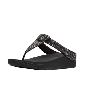 Fit Flop Dames Isabelle Leren Sandalen (Zwart)