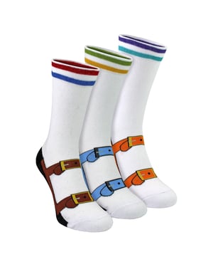 3 Paar Heren Sokken en Sandalenpatroon Novelty Casual Sokken | Grappig Cadeau-idee