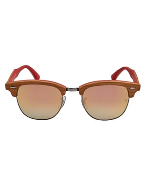Heren Zonnebril Clubmaster Hout RB3016
