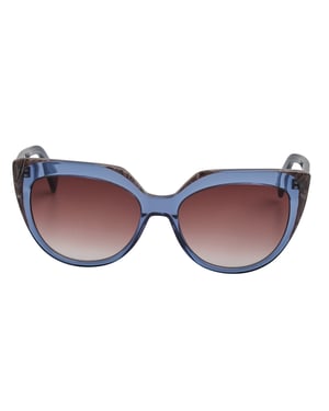 Vrouwen Cat Eye Zonnebril in Acetaat LJ783S