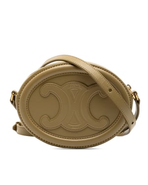 Tweedehands Kleine Kalfsleren Cuir Triomphe Oval Schoudertas