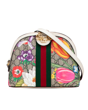  tweedehands Kleine Gg Supreme Flora Ophidia Dome Crossbody