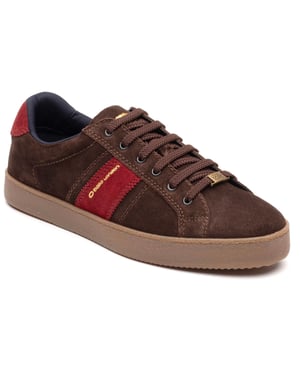 Base London Hopper Leren Heren Sneakers Brun