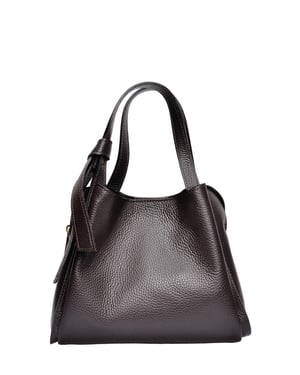 Anna Luchini Bordeauxrood Rundleer Tas