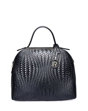 Isabella Rhea Zwart Rundleer Tas