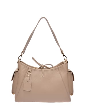 Anna Luchini Beige Rundleer Tas