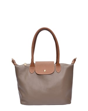 Anna Luchini Beige Rundleer Tas