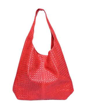 Luisa Vannini Rood Rundleer Tas