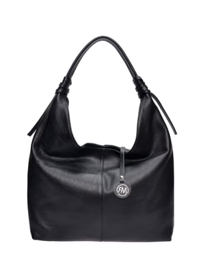 Roberta M Zwart Rundleer Tas