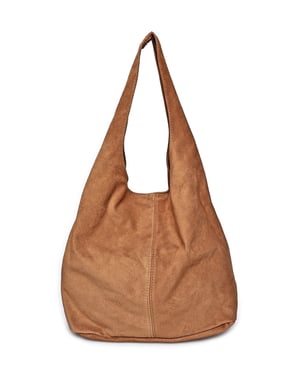 Anna Luchini Brown Rundleer Tas