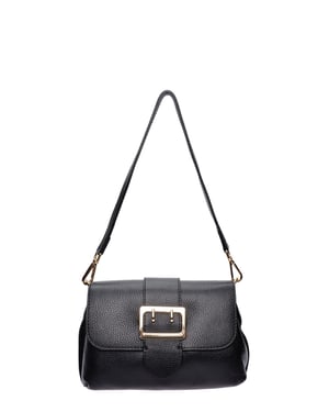 Isabella Rhea Zwart Rundleer Tas
