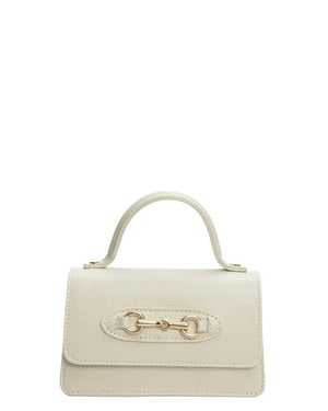 Isabella Rhea Beige Rundleer Tas