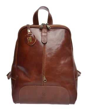 Anna Luchini Bordeauxrood Rundleer Tas